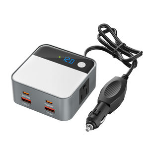 <span class=keywords><strong>Inverter</strong></span> di Potenza DC-AC 200W Tutto in Uno per Auto con Prese USB e AC, Display LED, Protezione da Sovratensioni, Ideale per Campeggio e Cantieri - Product Image 2