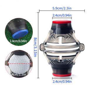 Новый дизайн, переносная 3-х упаковочная линия для гольфа, выравнивание, вращающаяся Накладка для мяча для гольфа на 360 градусов с маркером - Product Image 2