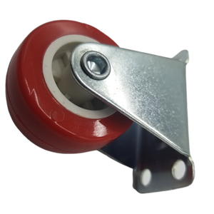 Top-platz Produkte Flache Platte Durable Red 1,5 2 2,5 3 Zoll PVC Licht Duty Kleine Industrie Caster Räder - Product Image 6