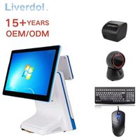Sistemas POS LIVERDOL OEM al por Mayor, Quioscos de Pago, Punto de Venta, Caja Registradora, Panel Táctil de 10 Puntos, Pantalla de 15.6'', Android/Windows