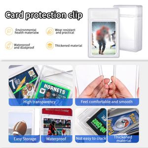 Support de carte standard en plastique 35PT léger, imprimé sérigraphié, pour cartes gradées de football, baseball, basketball, et cartes sportives Pokémon - Product Image 6