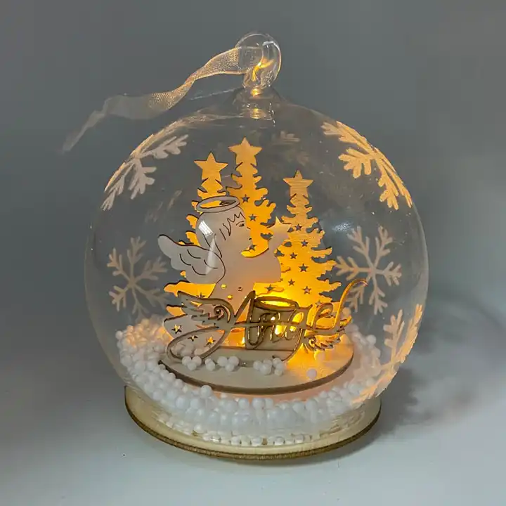 Glass Ball with Glitter-Snow LED Light - China Decoration Light, Christmas  Light
