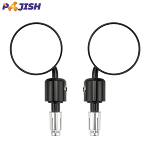 Motosiklet aksesuarları 22mm ayarlanabilir gidon dairesel ayna evrensel Vintage gidon sonu dikiz aynaları - Product Image 1