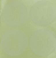 25 #   Film PET transparent mat, résistant à l'eau, aux UV et à la chaleur, forte adhérence, anti-huile, étiquette de scellage circulaire pour