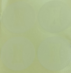 25 # trong suốt Pet Matte phim không thấm nước UV kháng Logo Sticker dầu bằng chứng Thông tư niêm phong nhãn cho điện thoại di động tai nghe - Product Image 2