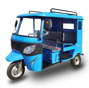 Petrol Tuk Tuk Taxi 3 Wheel Motorcycle Tricycle Rear Engine TVS Auto Tricycle 8 Seater Pedicab