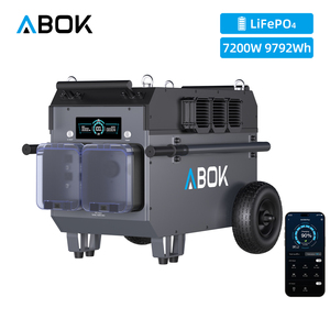 Station d'alimentation portable ABOK 7200W LiFePO4 pour usage domestique, générateur solaire d'urgence 10000Wh, onduleur à onde sinusoïdale pure 220V 120V - Product Image 1