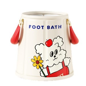 Foot Bath Bucket With Lid Round Foldable Portable For Adults High Temperature Resistant Safe No Odor - Product Image 2