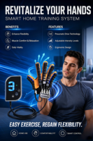 Gant robotique rechargeable pour l'entraînement des doigts, dispositif flexible d'exercice des mains, vente en gros d'usine, certifié CE