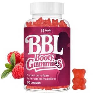 Gommose da donna BBL con miscela di erbe CurvaBoost BBL e vitamine monoidrato di creatina per curve Energy Booty Booty Gummies - Product Image 1