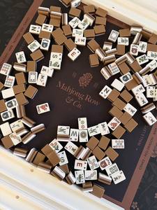 Set Mahjong Americano Moderno a Tema <span class=keywords><strong>Mabel</strong></span>, Tessere in Acrilico Multistrato, Ecologico, Portatile, Gioco da Tavolo per Casinò, Intrattenimento per Adulti - Product Image 3