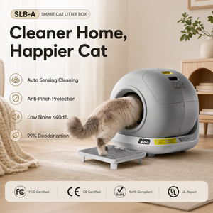 <span class=keywords><strong>Robot</strong></span> toilette autonettoyant intelligent pour <span class=keywords><strong>chat</strong></span> avec capteur de sécurité infrarouge, contrôle par application, 99 % de désodorisation, anti-pincement - Product Image 4