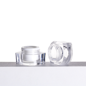 Envases Cosméticos de Acrílico Transparente de Lujo al por Mayor, 15g, Frascos para Crema de Piel con Diseño Único y Moderno - Product Image 3