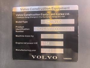 รถขุดไฮดรอลิกตีนตะขาบ Volvo EC360 มือสอง, รถขุด Volvo EC360 ของแท้, ชั่วโมงการทำงานต่ำ สภาพดี เครื่องจักรกลหนัก - Product Image 2