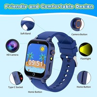 Montre à écran tactile montre intelligente pour enfants avec 26 jeux Audio apprendre carte musique éducative podomètre réponse appel caméra vidéo