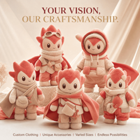 Mascotte en peluche Ruby Wind Runner, jouet en peluche personnalisé, animal en peluche, jouet doux, fabricant OEM ODM, logo personnalisé, cadeau promotionnel