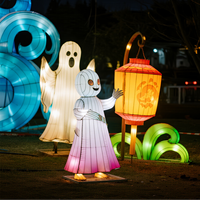 Lanterne fantôme LED étanche pour Halloween, Pâques, Noël, les jardins et les fêtes d'intérieur dans les maisons hantées