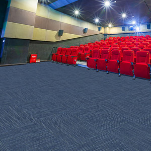 Dalles de moquette carrées en polypropylène, nylon et polyester 100%, moquette de luxe rembourrée pour bureau, 50x50 cm, <span class=keywords><strong>cuisine</strong></span>, chambre, porte, décorative - Product Image 4