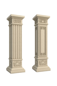 ABS vuông ROMAN cột khuôn nhựa trụ cột, bê tông xi măng biệt thự cổng hình cột, tuyến tính khắc bên cột, cột thẳng đứng - Product Image 6