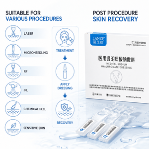 Sérum à l'acide hyaluronique jetable de marque privée, apaise et répare les dommages causés par les brûlures et les coups de soleil, améliore l'élasticité de la peau et la protection antioxydante - Product Image 2