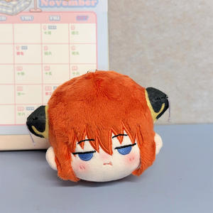 Llaveros de Peluche de 8 cm con Cabezas Grandes y Redondas, Muñecos de Peluche de Gintama Sakata Gintok <span class=keywords><strong>Kagura</strong></span>, Colgante de Juguete de Anime - Product Image 3