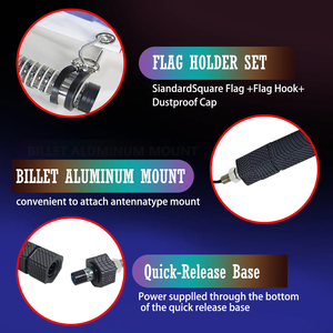 Fat COB 1.75in RGB LEDホイップライト1/2/3FTアンテナホイップDIY追跡パターンオフロードATV UTV RZR <span class=keywords><strong>Polaris</strong></span> Dune Buggy 4X4トラック用 - Product Image 6