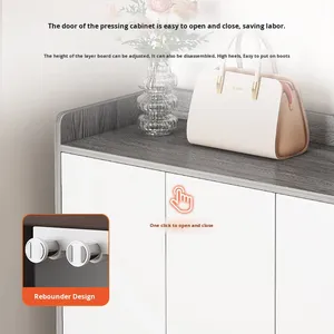 <span class=keywords><strong>Zapatero</strong></span> de madera moderno para la entrada del Hogar, almacenamiento económico para balcón interior, nuevo artículo de gran venta para sala de estar pequeña - Product Image 3