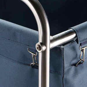 Huishoudelijke Wasserij Belemmert Sorteerder Hotel Schoonmaak Linnen Trolley Kar Ziekenhuis Zware Rollende Opslag Nutskar - Product Image 5