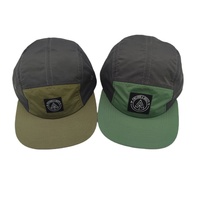 Casquette de camping en nylon pour l'extérieur, casquette snapback à visière plate avec logo tissé personnalisé, chapeau de campingur respirant et à séchage rapide pour le camping