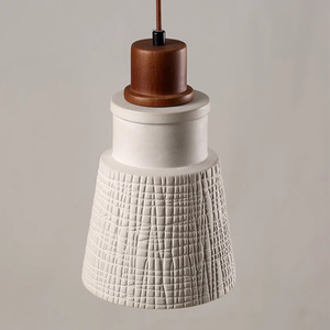 Wabi-Sabi Style Vintage Retro Pendant <b>Light</b> Pastoral Bedroom Bedside Hallway Entryway <b>Dining</b> Room AC Power Milk Tea <b>Light</b> - Product Image 1