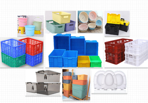 Bom Preço Agricultura Empilhável Dobrável Frutas Vegetais Cesta Caixa De Armazenamento De Caixa De Moldagem Máquina De Injeção - Product Image 2