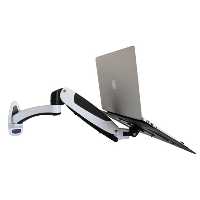 Long Arm Laptop Stand Wall-Mounted Computer Air Pressure Adjustable Monitor Base Aluminum Alloy Cold-Rolled Steel Mechanical Arm