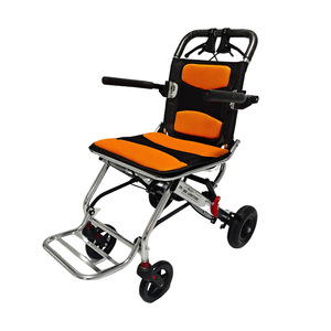 Fauteuil roulant manuel pliable et léger pour personnes âgées et handicapées, avec frein en U et design adapté aux voyages aériens - Product Image 4