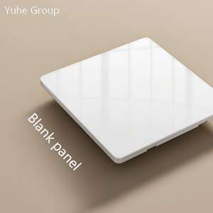 Dual Channel Glass Touch Panel Wall Lamp <b>Switch</b> Socket 86 Type with 5 Outlets Household <b>Power</b> <b>Switch</b> - Product Image 6