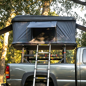 Carpa de techo rígida de lujo con habitación adicional, impermeable, para acampar en familia con SUV, para viajes por tierra. - Product Image 3