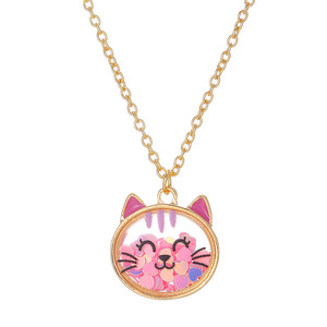 Collier pendentif enfant en alliage de zinc, motifs animaux de dessin animé (chat, grenouille, ours), cadeau pour filles et meilleures amies - Product Image 5