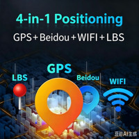 DYEGOO 4G & 2G Pelacak GPS Kendaraan GT02D Perangkat Pelacakan Waktu Nyata untuk Mobil Sepeda Motor