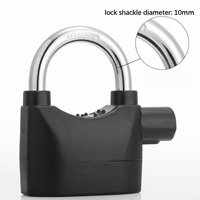 Cadenas d'alarme à haut décibel antivol de haute qualité antivol étanche avec cadenas à clé