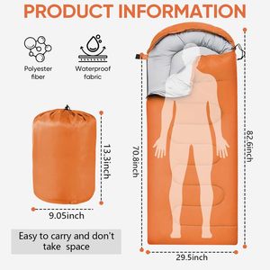 Saco de Dormir Portátil Impermeable de Alta Calidad para Adultos, Estilo Sobre, Gran Venta para Senderismo al Aire Libre - Product Image 2