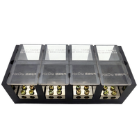 Boîtier de distribution de câbles triphasé haute puissance à quatre entrées et huit sorties, modèle FJ6/JHD-2504/2, tension nominale 250V, courant nominal
