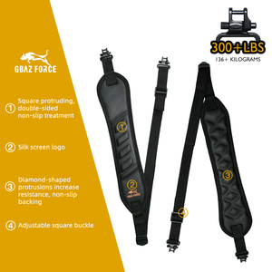 GAFハンティングプレミアムガンスリング滑り止めショルダーパッド付き耐久性のある構造とクイックリリースバックル - Product Image 1