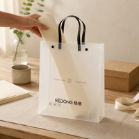 Sac en plastique transparent recyclable QH pour fleurs, cadeaux, emballage de roses imperméable, sacs en plastique avec poignée