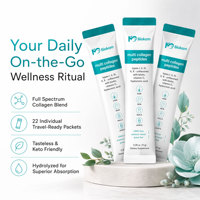 Poudre de peptides de collagène multi-sources Biokom OEM/ODM en vrac pour femmes, avec biotine, vitamine C et acide hyaluronique