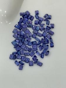 Venta al por mayor natural azul tanzanita piedras preciosas Esmeralda corte cristal producto a granel para joyería calibrada - Product Image 5