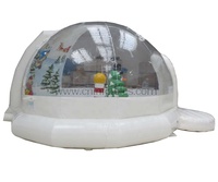 Globe de neige gonflable pour saisons, maison de saut, gonflable