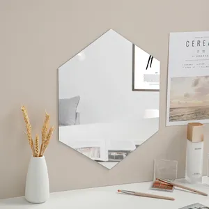 Mềm gương phòng tắm tường tự dính Acrylic HD không khung Vanity không đấm phòng tắm bột Sticker gương