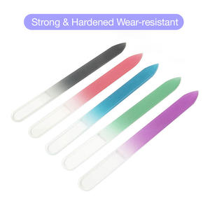 Lima de Uñas de Vidrio Nano, Forma Recta, Duradera, 80/100/180/240, Color Personalizado, Herramienta de Manicura y Pedicura para Regalos Navideños - Product Image 2