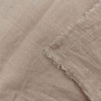 Tissu tissé teint de haute qualité 55% lin 45% coton 95GSM 30x30 53/54" Léger et frais pour robe chemise d'été pour filles, idéal pour les vacances