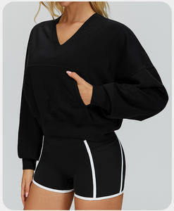 RUIQUWIN Women's Winter Hooded <b>Sweatshirt</b> Big Pocket Windproof Loose Fit for Outdoor Hiking Running Sports <b>Yoga</b> Top-Wholesale - Product Image 4