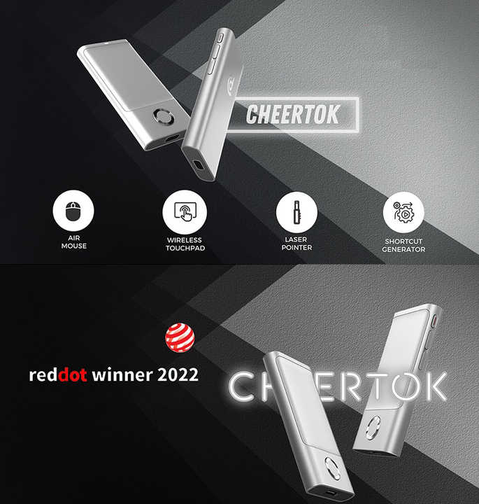 Cheertok スマートデバイス ワイヤレス マウス Bluetooth 3個